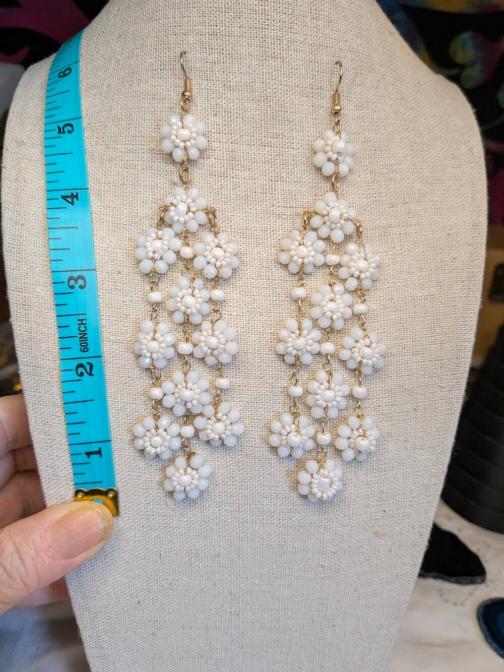 Boho Daisy Cascade Earrings